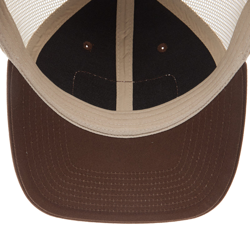 Mcintire Saddlery Brown and Tan White Floral Cap