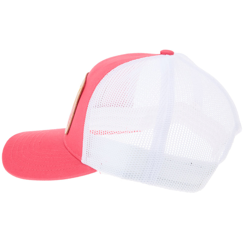 Mcintire Saddlery Coral and White Wildflower Cap