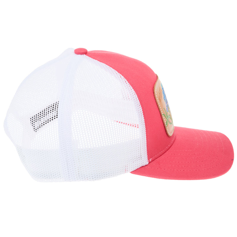 Mcintire Saddlery Coral and White Wildflower Cap