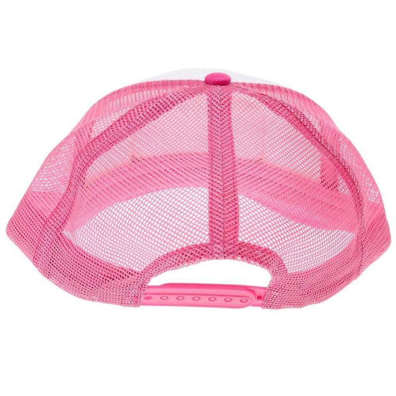 Mcintire Saddlery White and Fuchsia Pink Hibiscus Cap