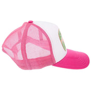 Mcintire Saddlery White and Fuchsia Pink Hibiscus Cap