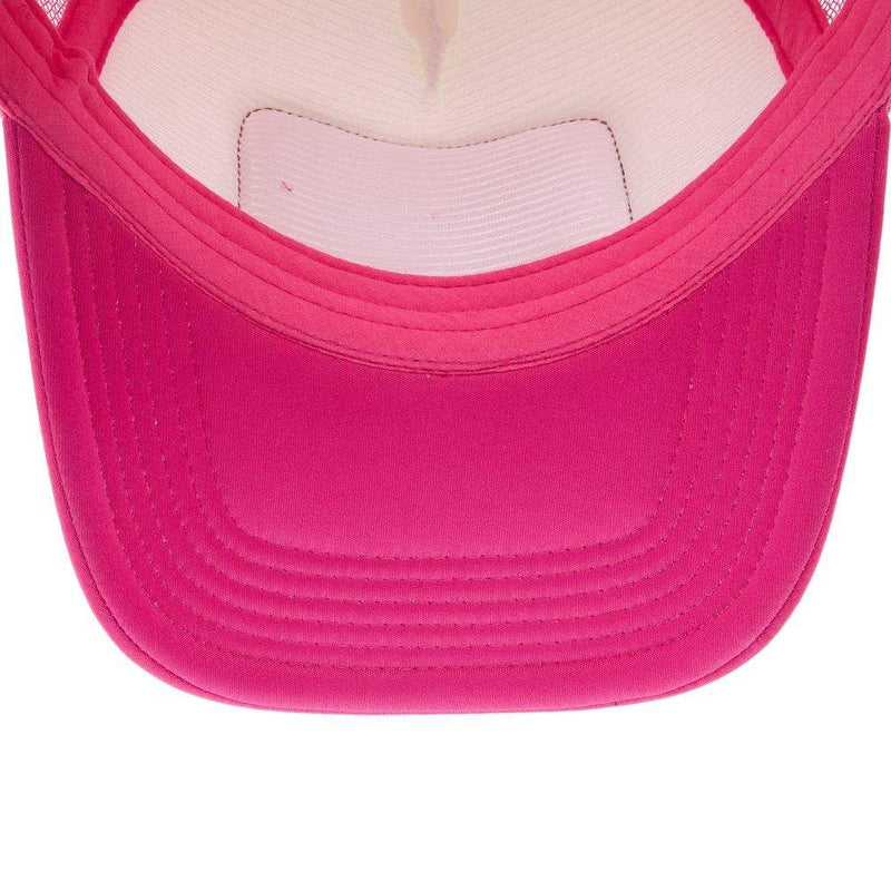 Mcintire Saddlery White and Fuchsia Pink Hibiscus Cap