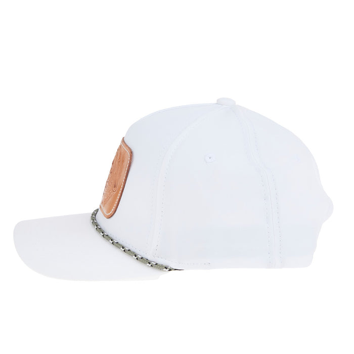 Mcintire Saddlery Natural Floral White & Olive Cap