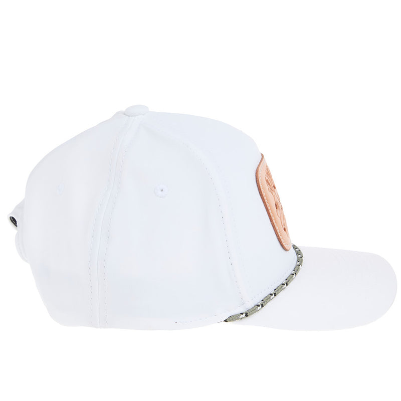 Mcintire Saddlery Natural Floral White & Olive Cap