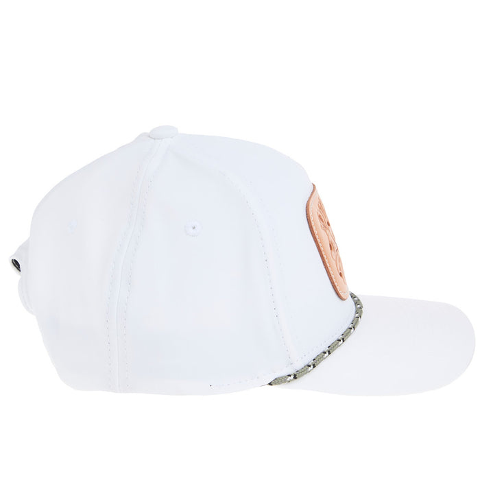 Mcintire Saddlery Natural Floral White & Olive Cap