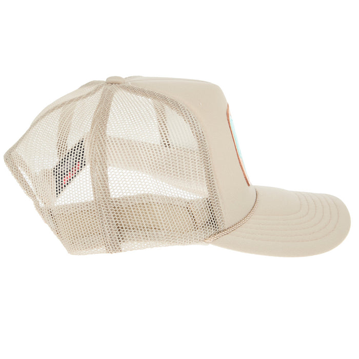 Mcintire Saddlery Turquoise Bow Cream Foam Cap