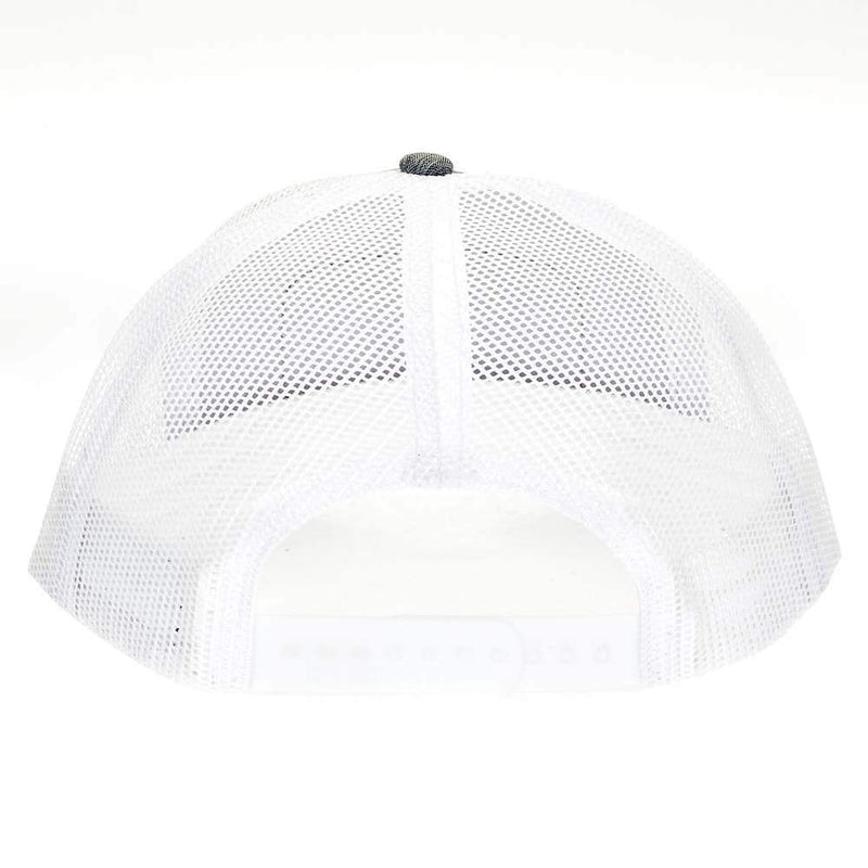 Mcintire Saddlery Gray/White Leopard Leather Patch Cap
