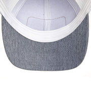 Mcintire Saddlery Gray/White Leopard Leather Patch Cap
