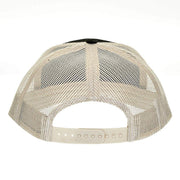 Mcintire Saddlery Black and Tan Leopard Rose Leather Patch Cap