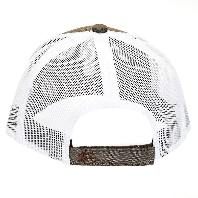 Mcintire Saddlery Heather Brown Leather Patch Cap