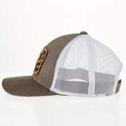 Mcintire Saddlery Heather Brown Cap with Tool and Leopard Leather Patch
