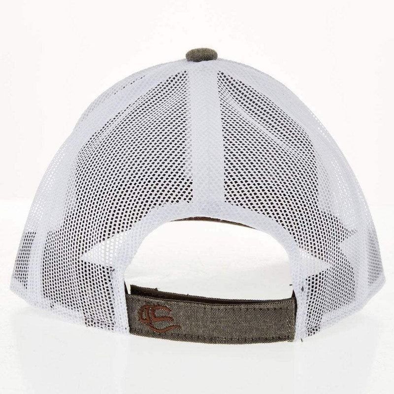 Mcintire Saddlery Heather Brown Cap with Tool and Leopard Leather Patch
