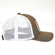 Mcintire Saddlery Heather Brown Cap with Windmill Leather Patch