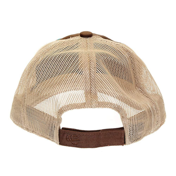 Mcintire Saddlery Brown Cap with Serape Leather Eartag Patch