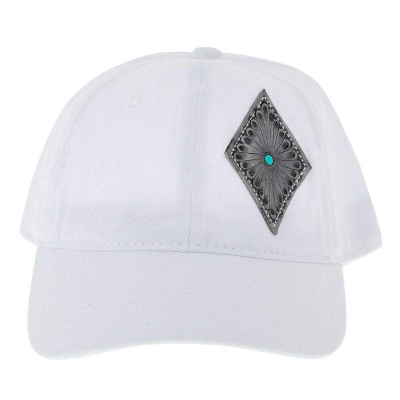 Mcintire Saddlery Silver Concho Distressed Cap