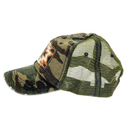 Mcintire Saddlery Camo Leather Patch Ponytail Cap