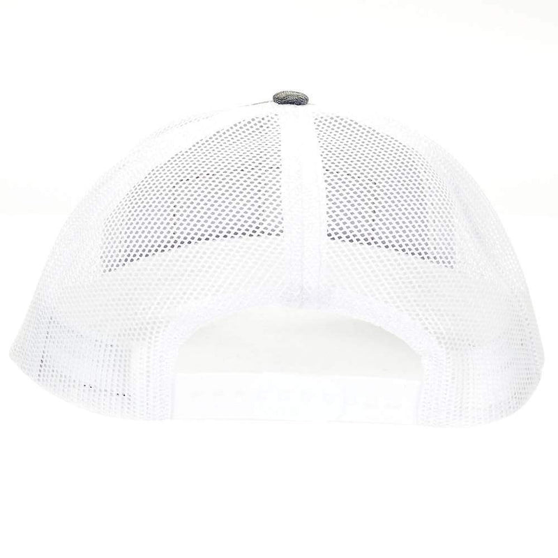 Mcintire Saddlery Heather Gray Cap with Pink Aztec Leather Patch