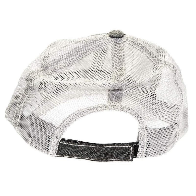 Mcintire Saddlery Charcoal Gray Cap with Dark Sunset Leather Patch