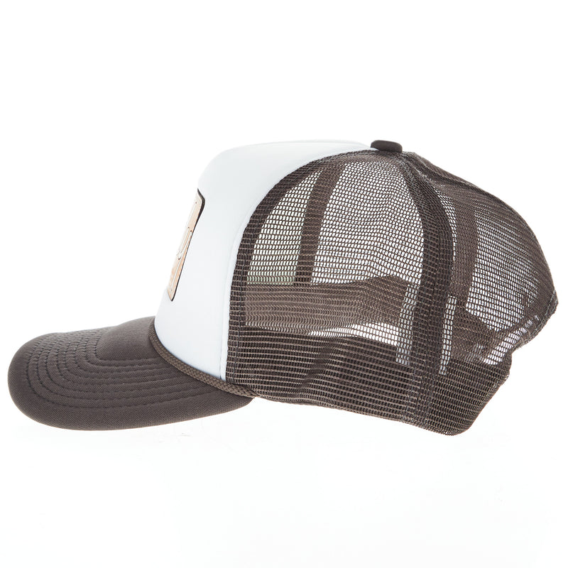 Mcintire Saddlery White and Grey Howdy Foam Trucker Cap