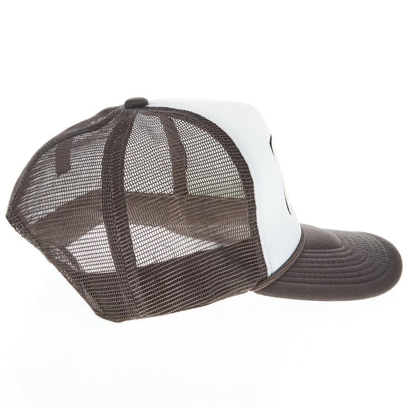 Mcintire Saddlery White and Grey Howdy Foam Trucker Cap