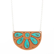 Mcintire Saddlery Turquoise Stone Flower Necklace