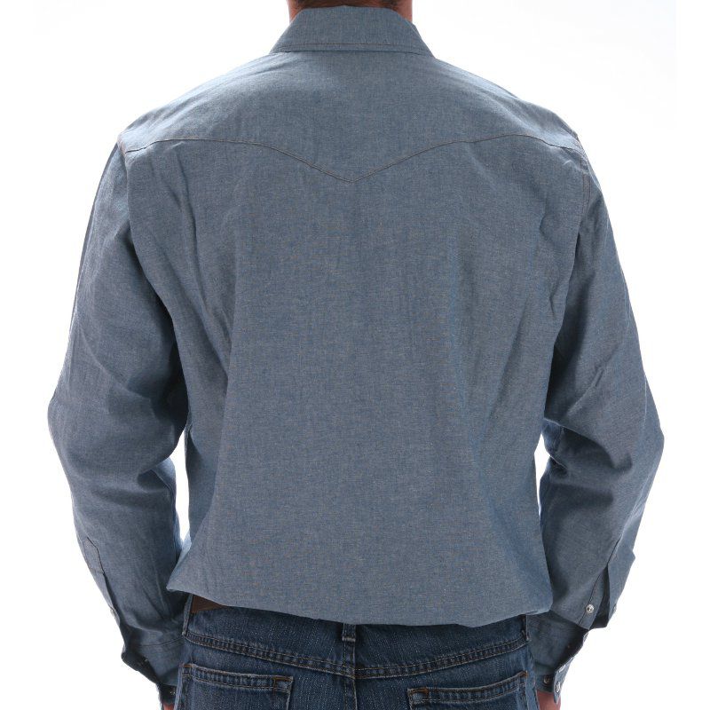 Wrangler Men's Chambray Snap Work Shirt