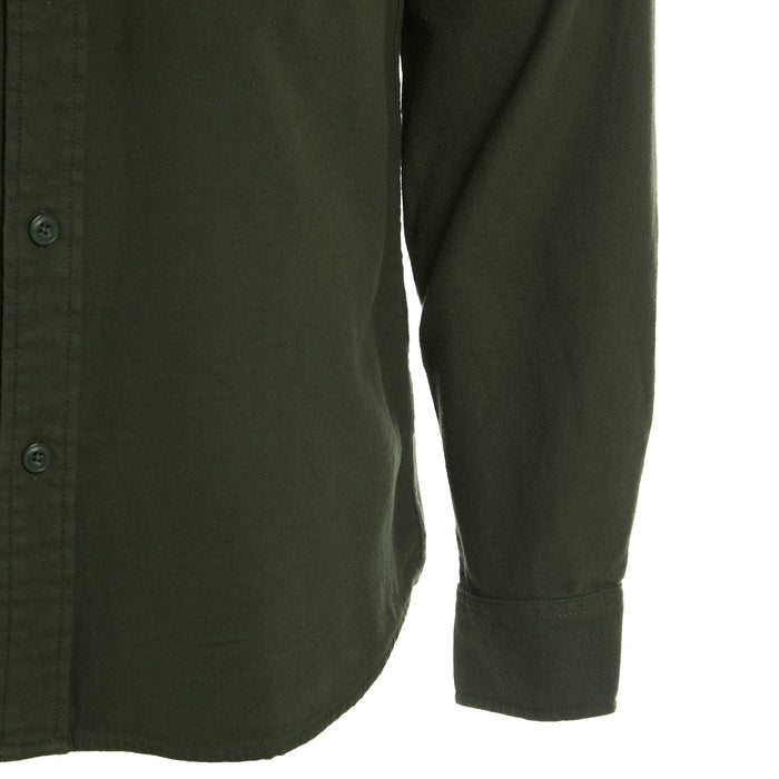 Seager Inc Mens Solid Calico Flannel Long Sleeve Shirt