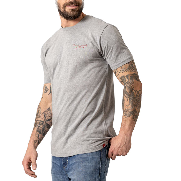 Kimes Ranch American Bullseye Tee Dark Grey Heather