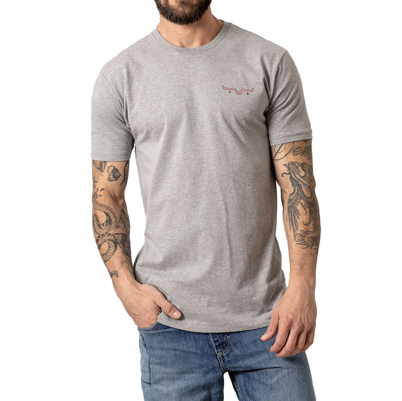 Kimes Ranch American Bullseye Tee Dark Grey Heather