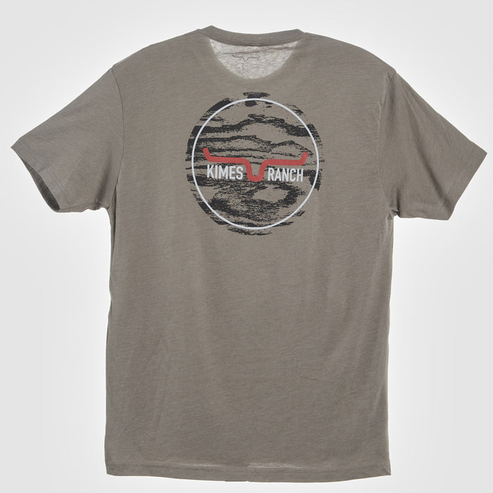 Kimes Ranch Mens Stone Grey Woody Short Sleeve T-Shirt