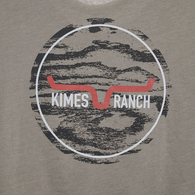 Kimes Ranch Mens Stone Grey Woody Short Sleeve T-Shirt