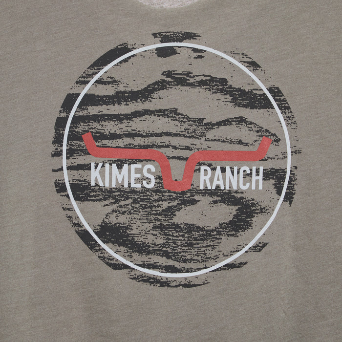 Kimes Ranch Mens Stone Grey Woody Short Sleeve T-Shirt