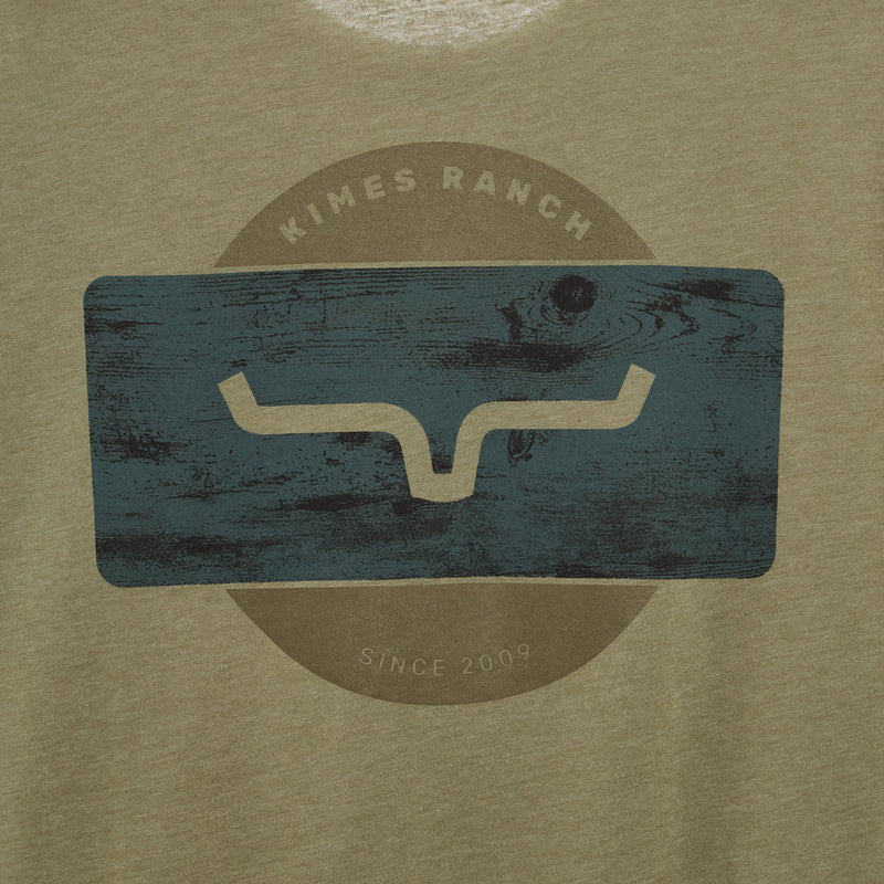 Kimes Ranch Mens Olive Short Sleeve Signpost Tee