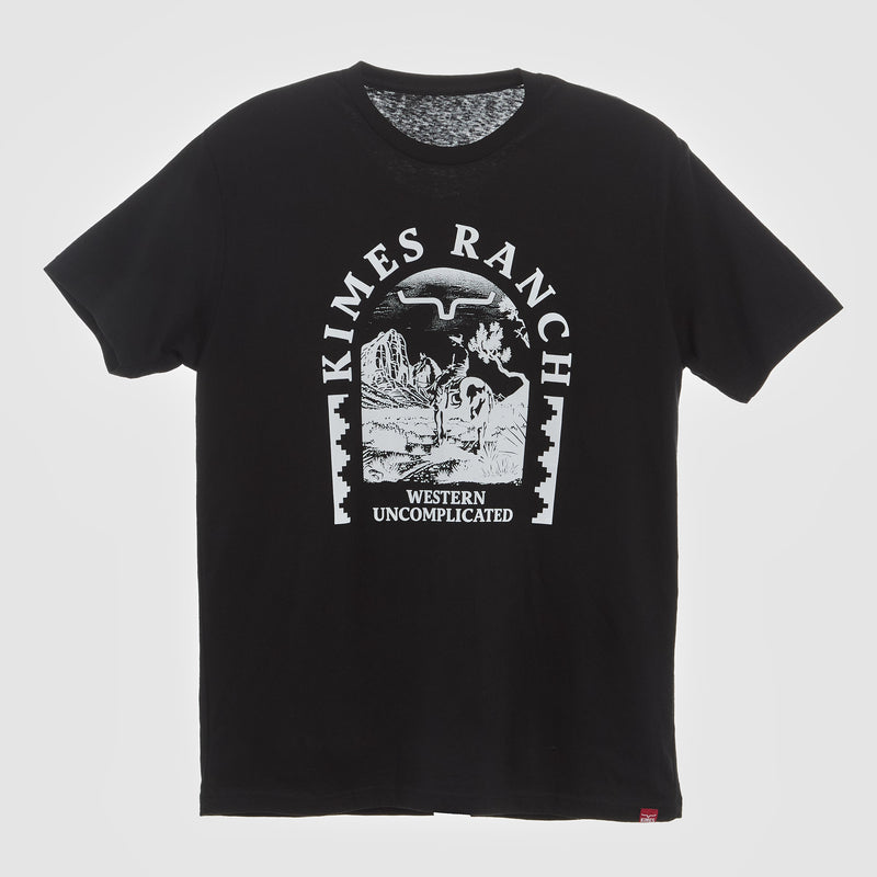 Kimes Ranch Mens Desert Arch Black Short Sleeve T-Shirt