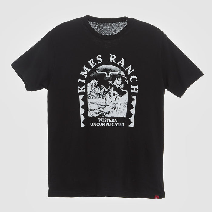Kimes Ranch Mens Desert Arch Black Short Sleeve T-Shirt