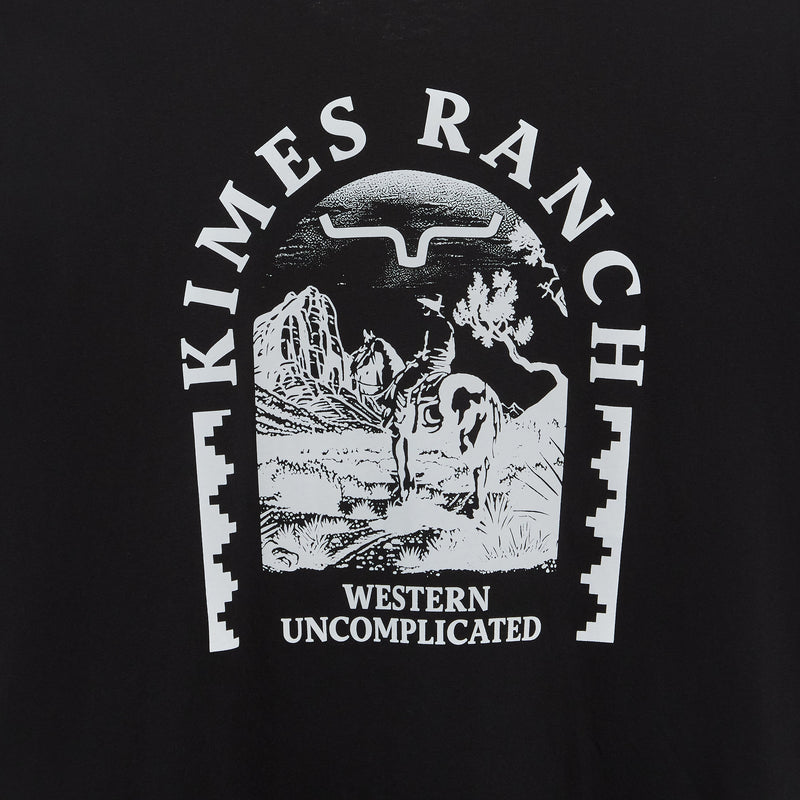 Kimes Ranch Mens Desert Arch Black Short Sleeve T-Shirt
