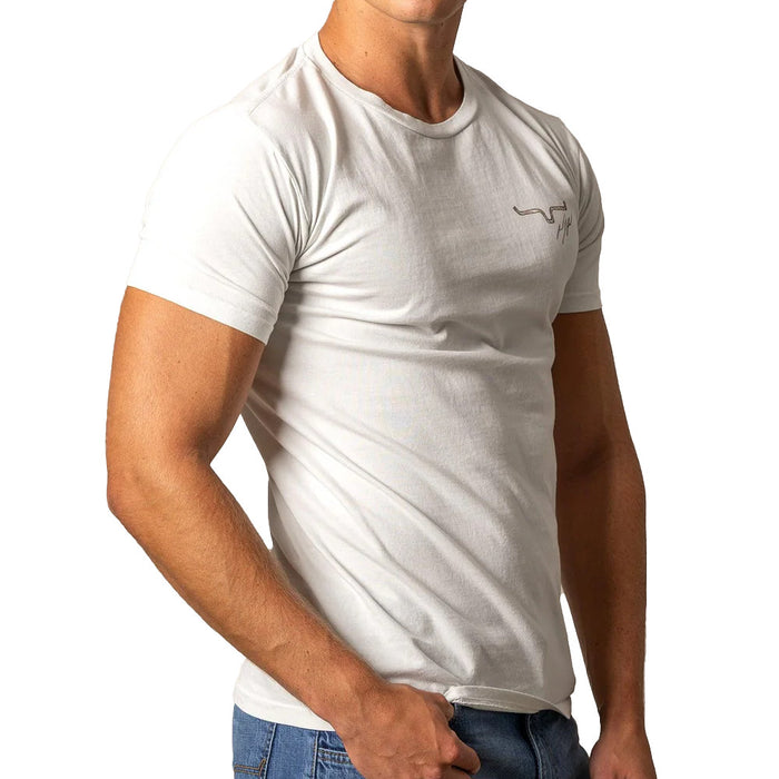 Kimes Ranch Men's Winning Ride Off White Tee
