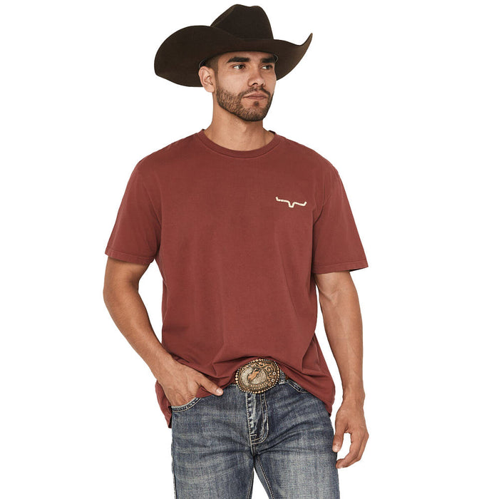 Kimes Ranch Men's Dark Red Waspy Tee Shirt