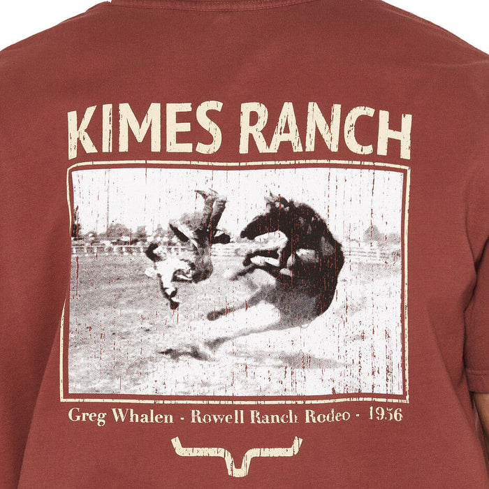 Kimes Ranch Men's Dark Red Waspy Tee Shirt