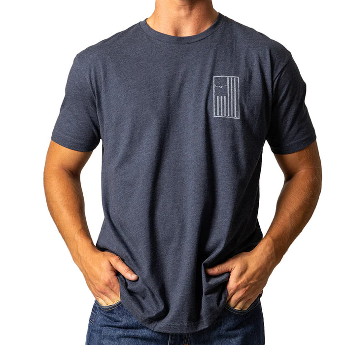 Kimes Ranch Men's Midnight Navy Patched Tee Shirt