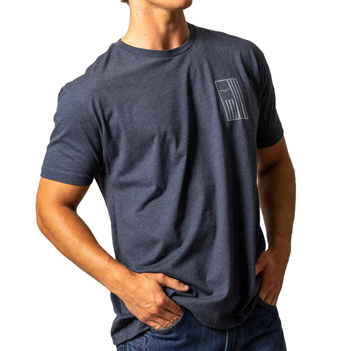 Kimes Ranch Men's Midnight Navy Patched Tee Shirt