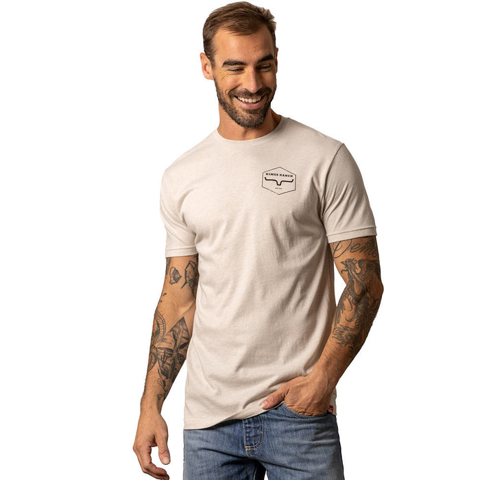 Kimes Ranch Men's Wooden Hex Sand Tee Shirt