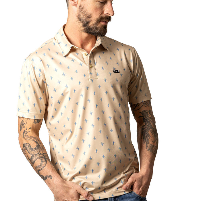 Kimes Ranch Men's Natural Bartram Polo Shirt