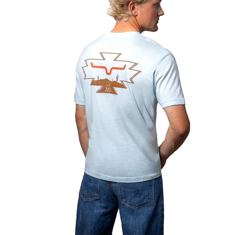 Kimes Ranch Men's Light Blue Long Live Tee Shirt