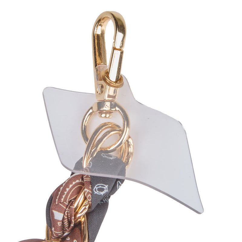 NRS Brown & Black Twilly Purse Phone Strap