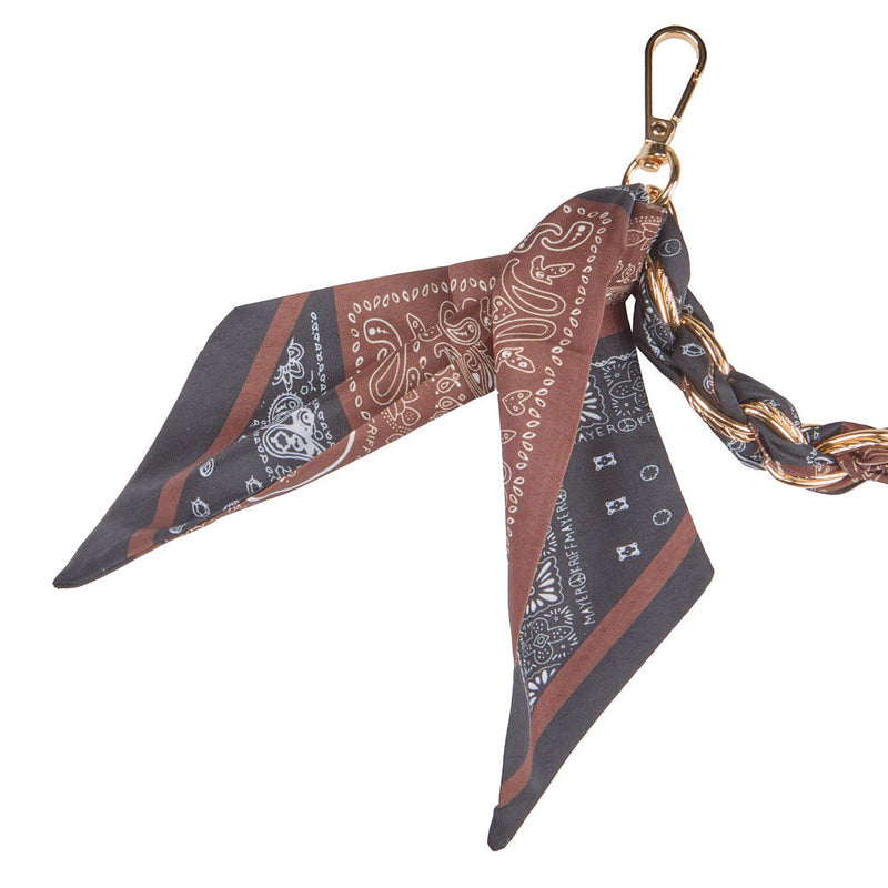NRS Brown & Black Twilly Purse Phone Strap