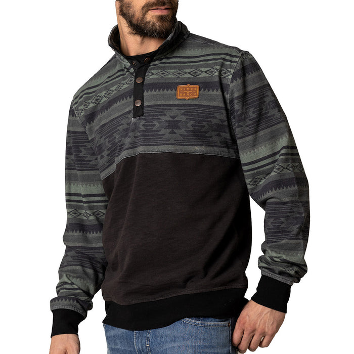 Kimes Ranch Men's Black Tack 1/4 Pull Over