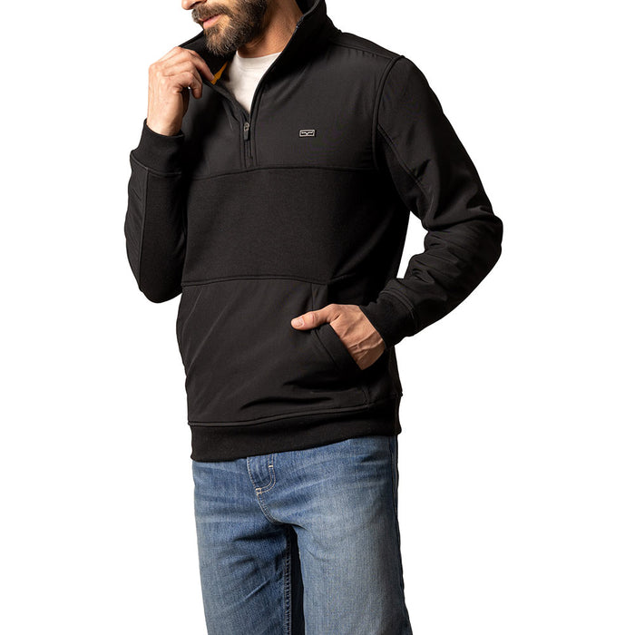 Kimes Ranch Men's La Rue Black 1/4 Zip Pullover