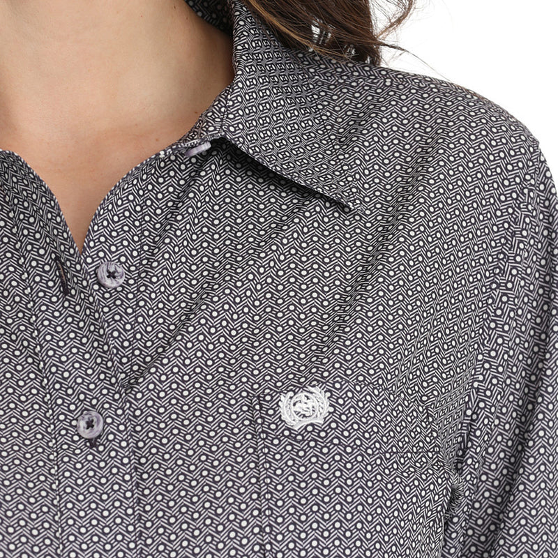 Cinch Women's Purple Print ArenaFlex Shirt