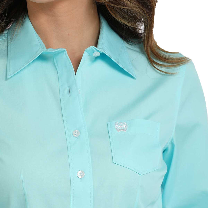 Cinch Women's Solid Turquoise Shirt